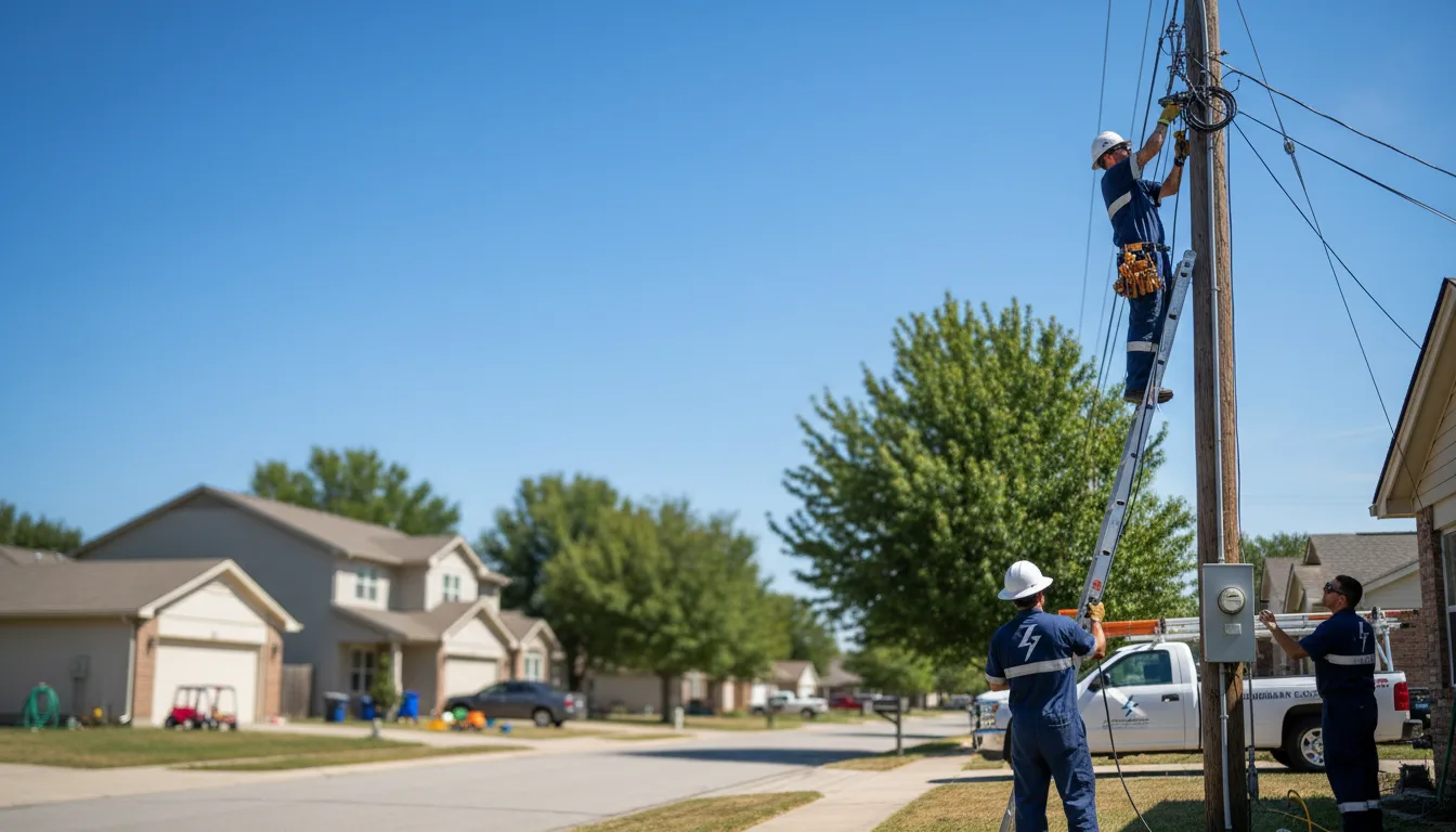 Residential electrician providing installation services in Grangeville, ID